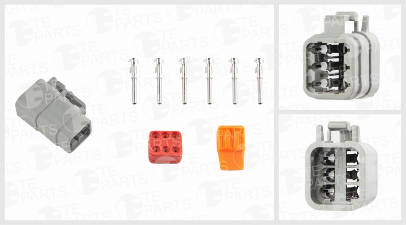 Cable Connector Kit 6 PIN komplekt DEUTSCH: DTM06-6S