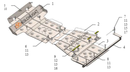 Underrun Protection Toyota Hilux 21- (radiaator, mootor, käigukast)