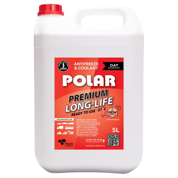 Antifreeze Premium Long-Life PRO OAT punane  5L