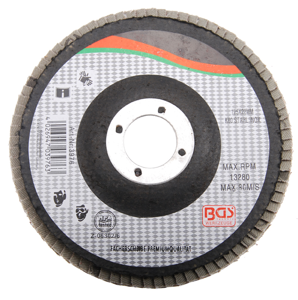 Grinding Disc, angle grinder Lamellketas, Ø 125 mm,  120