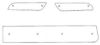 Trim/Protective Strip, radiator grille Mitsubishi Lancer Sportb. 09-