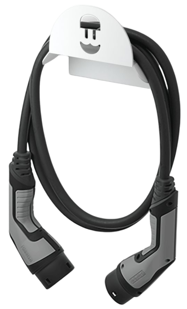 Column, charging station (electric vehicle) Metallist kaablihoidja valge