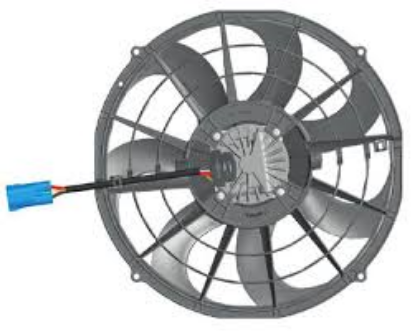 Electric Motor, radiator fan VA116-ABL505P-105A TT 12V imev 355mm HARJAVABA