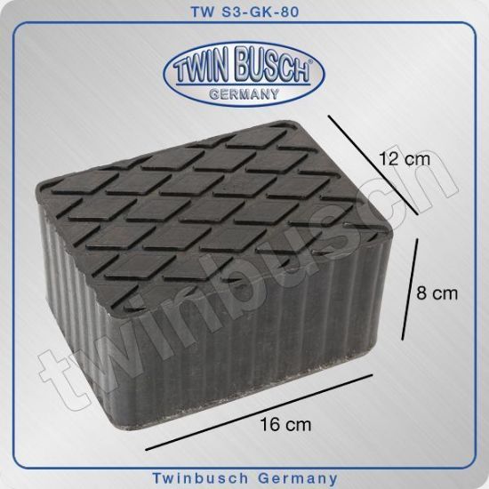 Post Lift System Kummipadi nelinurkne 160 mm x 120 mm x 80 mm