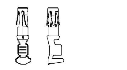 Terminal, electric universal parts coni 1,5-2,5mm  100tk