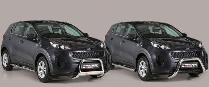 Frontal Protection Bar Kia Sportage 16- 63mm (A), logoga