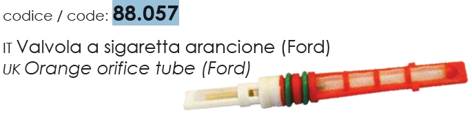 Seal, coolant tube Orifice toru/ trossel Ford, oranž