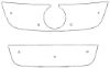 Trim/Protective Strip, radiator grille VW Jetta 2005-2010