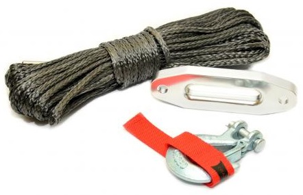 Wire Rope Winch sünteetiline nöör (9mm/20m)+pilu+konks