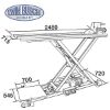Post Lift System Mootorratta tõstuk 500kg