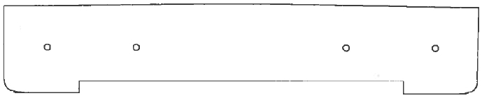 Trim/Protective Strip, radiator grille Peugeot 207 2011- (ei Active)