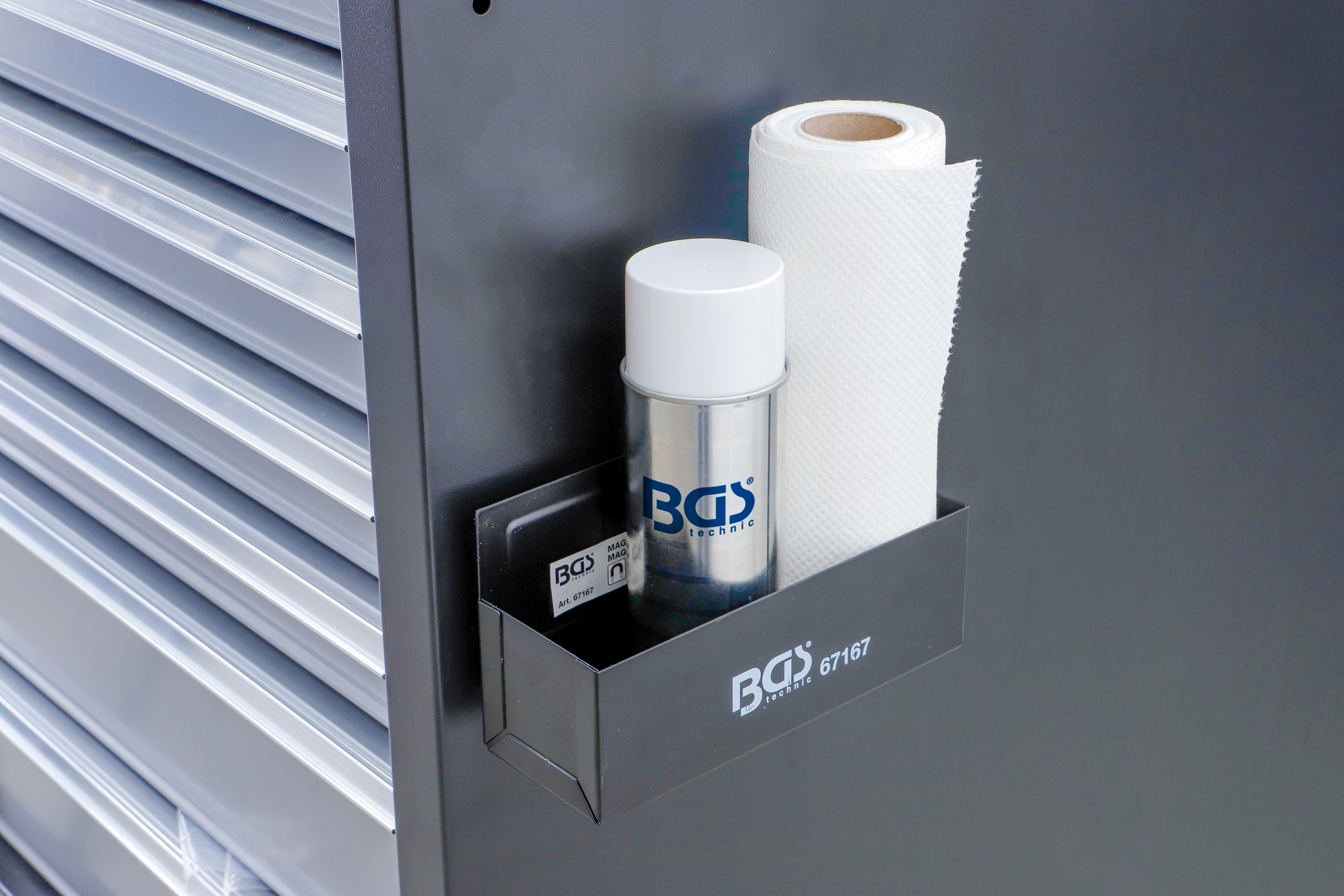 Can Holder, tool trolley Magnetic Can Storage Tray | 210 mm