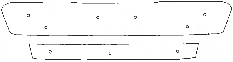 Trim/Protective Strip, radiator grille Peugeot 508 2010-2014