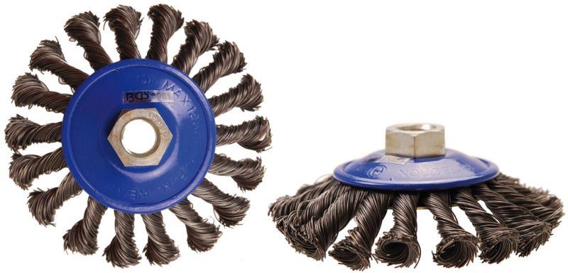 Brush Disc, drill Kausshari Kooniline Punutud Ø115mm M14x2