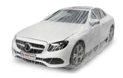 Hygiene protection film Õhuke kile autokate LDPE 4,3x6,3m 1tk