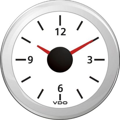Clock 24V Ø 52mm IP 67 - valge