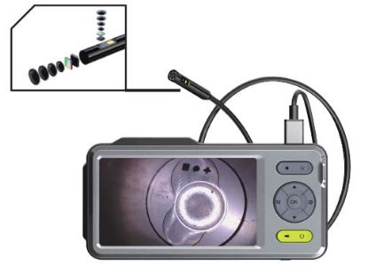 Video Endoscope Set Vaatluskaamera 3,9mm kahe kaameraga sondiga