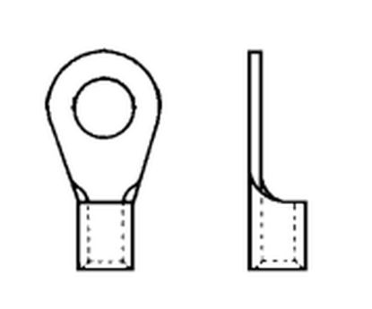 Terminal, electric universal parts rõngas 6,5mm , 4,0-6mmé