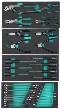 Tool Trolley 7 + 3 sahtlit 299 osa roheline