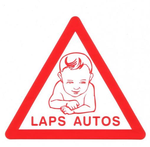 Parking Warning Plate laps autos, kleebis (välispidine)