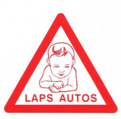 Parking Warning Plate laps autos, kleebis (välispidine)