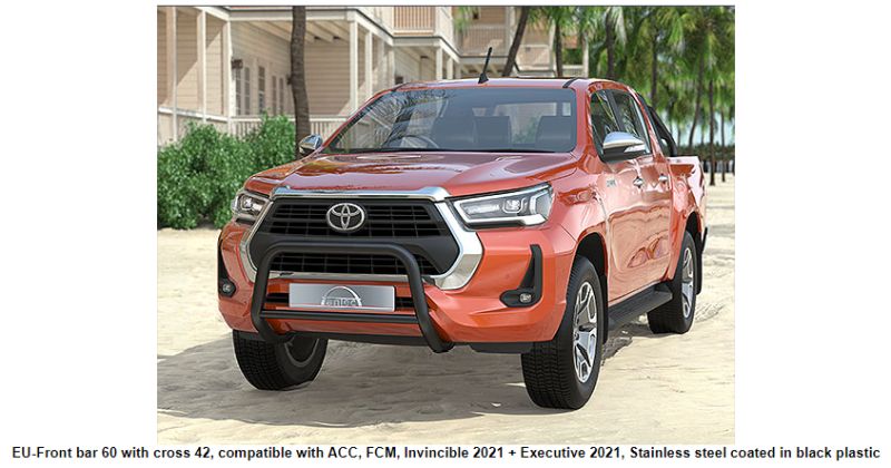 Frontal Protection Bar Toyota Hilux 21- 60mm+42mm MUST