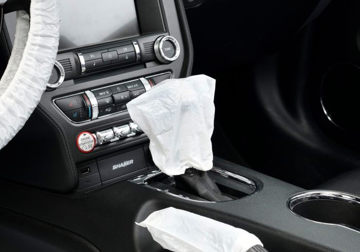 Hygiene protection film käigukangile, kummiga 500tk