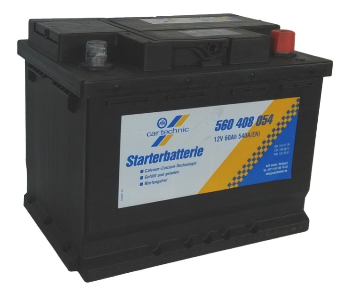 Starter Battery 60Ah 540A 242*175*190 - + MADE BY Johnson Controls