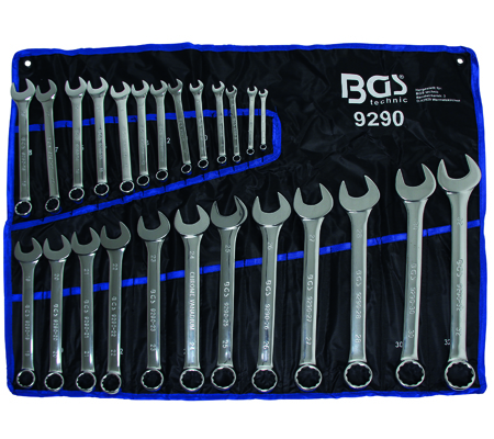 Ring-/Open End Spanner 25 osaline komplekt rullis 6 - 32 mm