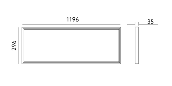 Panel light LED Paneel Capri 40W 4400LM 840 120x30 UGR19