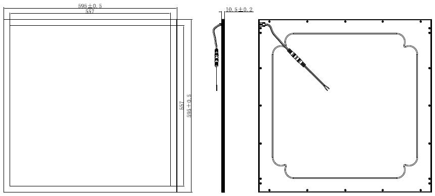 Panel light LED Paneelvalgusti 36W 3600LM, 60x60 840