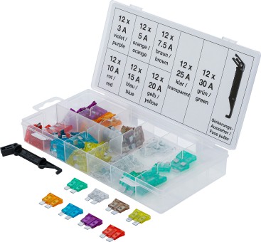 Assortment, fuses 97 osaline tavakaitsmete komplekt