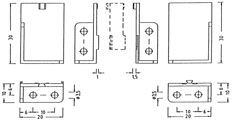 Fuse Holder kinnitusnurk, par. P-178-615..