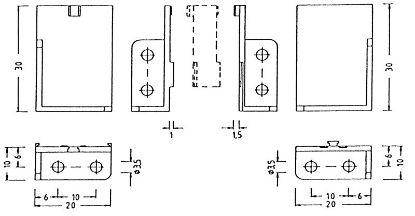 Fuse Holder kinnitusnurk, par. P-178-615..