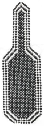 Seat Cover puukuulidega, must valge servaga, 128x38cm