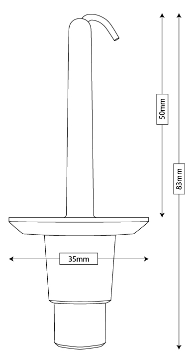 Trim/Protective Strip, radiator grille kinnitusklamber 50mm