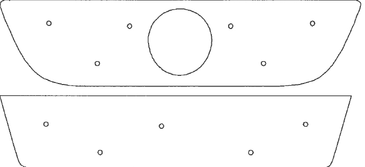 Trim/Protective Strip, radiator grille VW Caddy MAXI 2005-2010