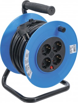 Cable Roller Cable Reel | 25 m | 3x1,5 mm² | 4 Socket Outlets |