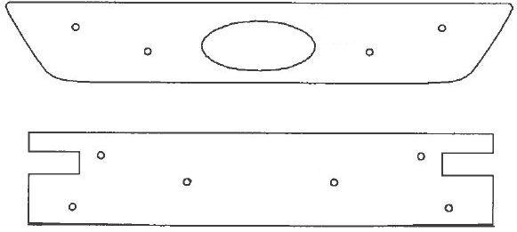 Trim/Protective Strip, radiator grille Ford Galaxy 2010-2015