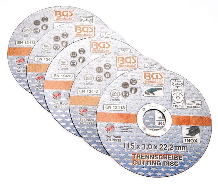Cutting Disc, angle grinder Lõikeketas Roostevaba terasele 115x1,0x22,2  5tk