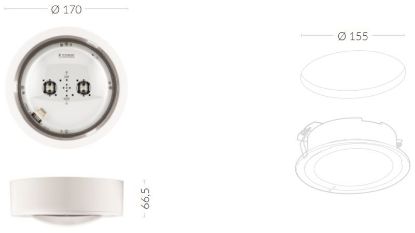 Anti-panic lighting LED Turvavalgusti iTech M2 302 MST  6,4W 270LM  3h