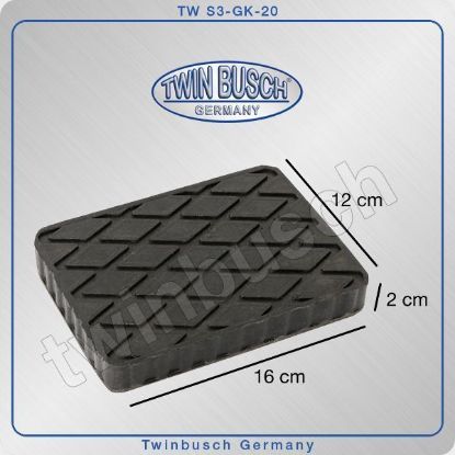 Post Lift System Kummipadi nelinurkne 160 mm x 120 mm x 20 mm