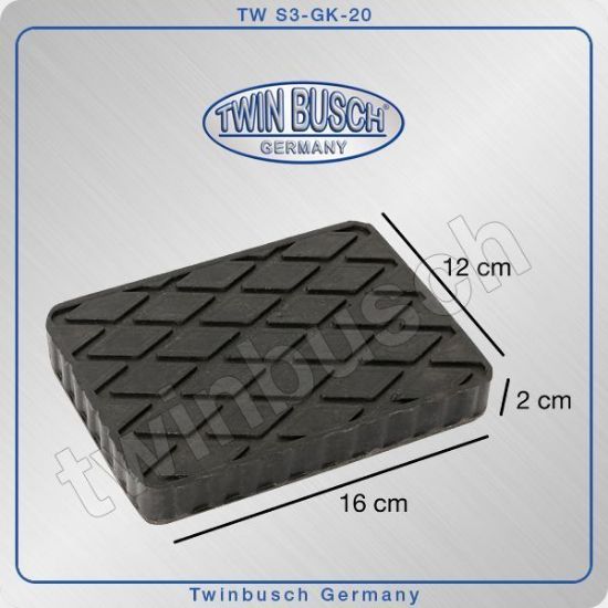 Post Lift System Kummipadi nelinurkne 160 mm x 120 mm x 20 mm