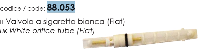 Seal, coolant tube Orifice toru/ trossel Fiat, Valge