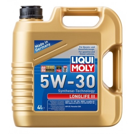 Engine Oil Longlife III 5W-30 mootoriõli 4L (C3, VW504/507)