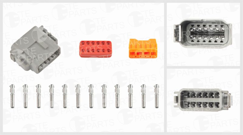 Cable Connector Kit 12 PIN komplekt DEUTSCH: DTM06-12S