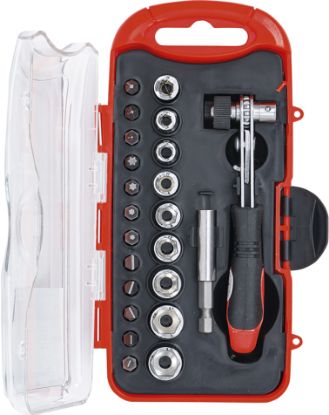 Socket Wrench Set Bit / Socket Set | with Bit Ratchet | 23 pcs.