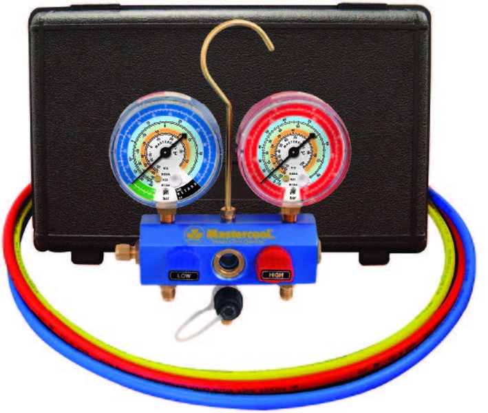 Refrigerant, air conditioning rõhumõõdik R134a 1,8m voolikud hooldusliidestega