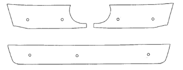 Trim/Protective Strip, radiator grille Bürstner Esprit 2012-