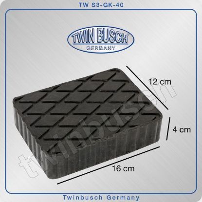 Post Lift System Kummipadi nelinurkne 160 mm x 120 mm x 40 mm